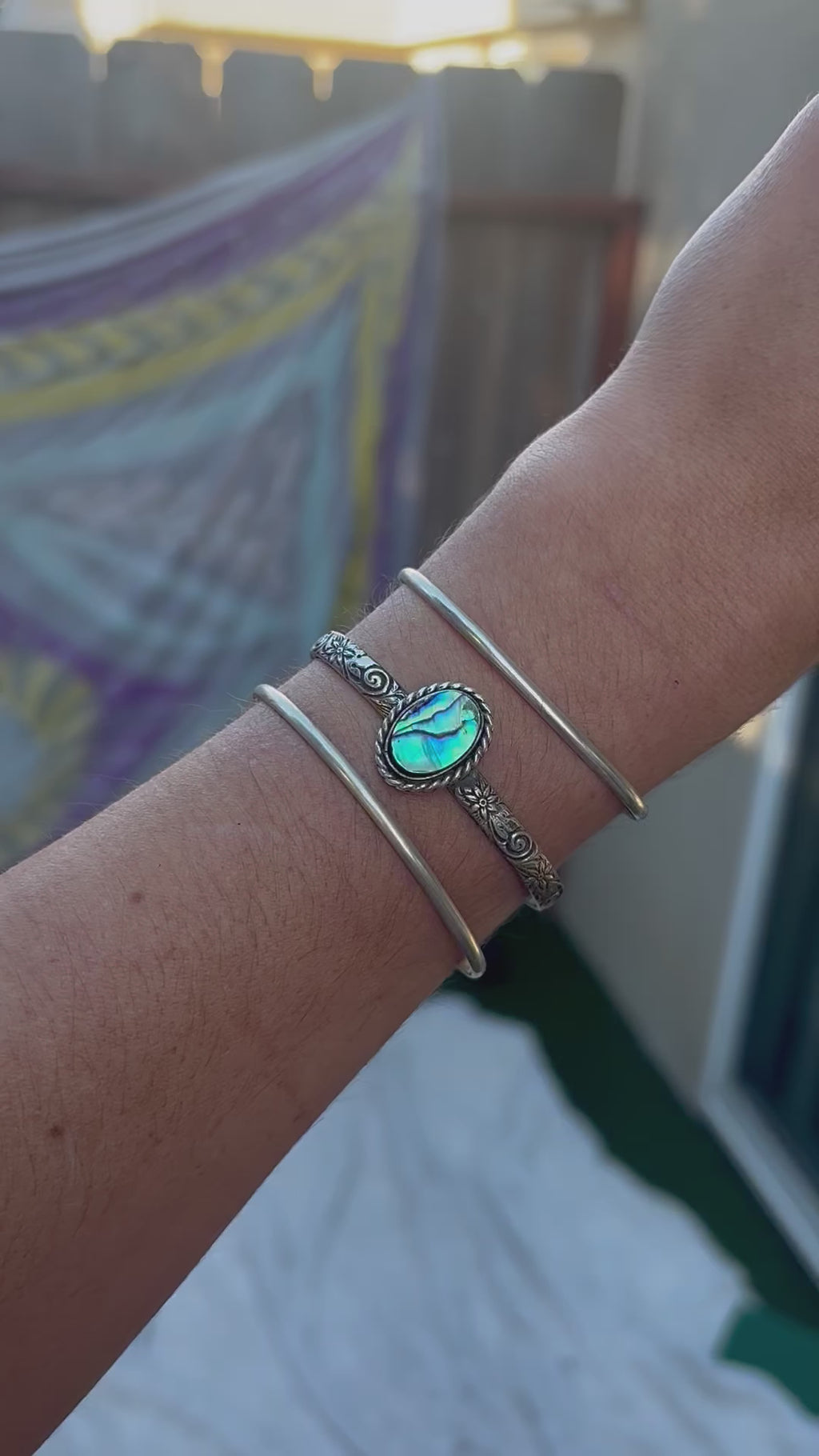Abalone Love Cuff