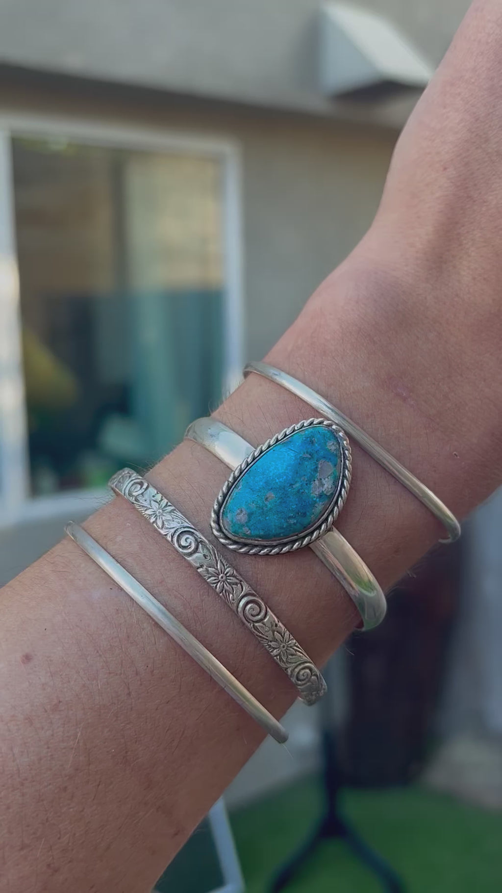 Winter Blue Cuff