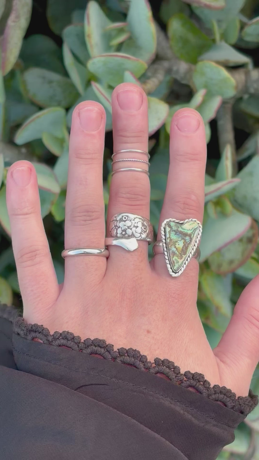 Galaxy Heart Ring - Size 7.5